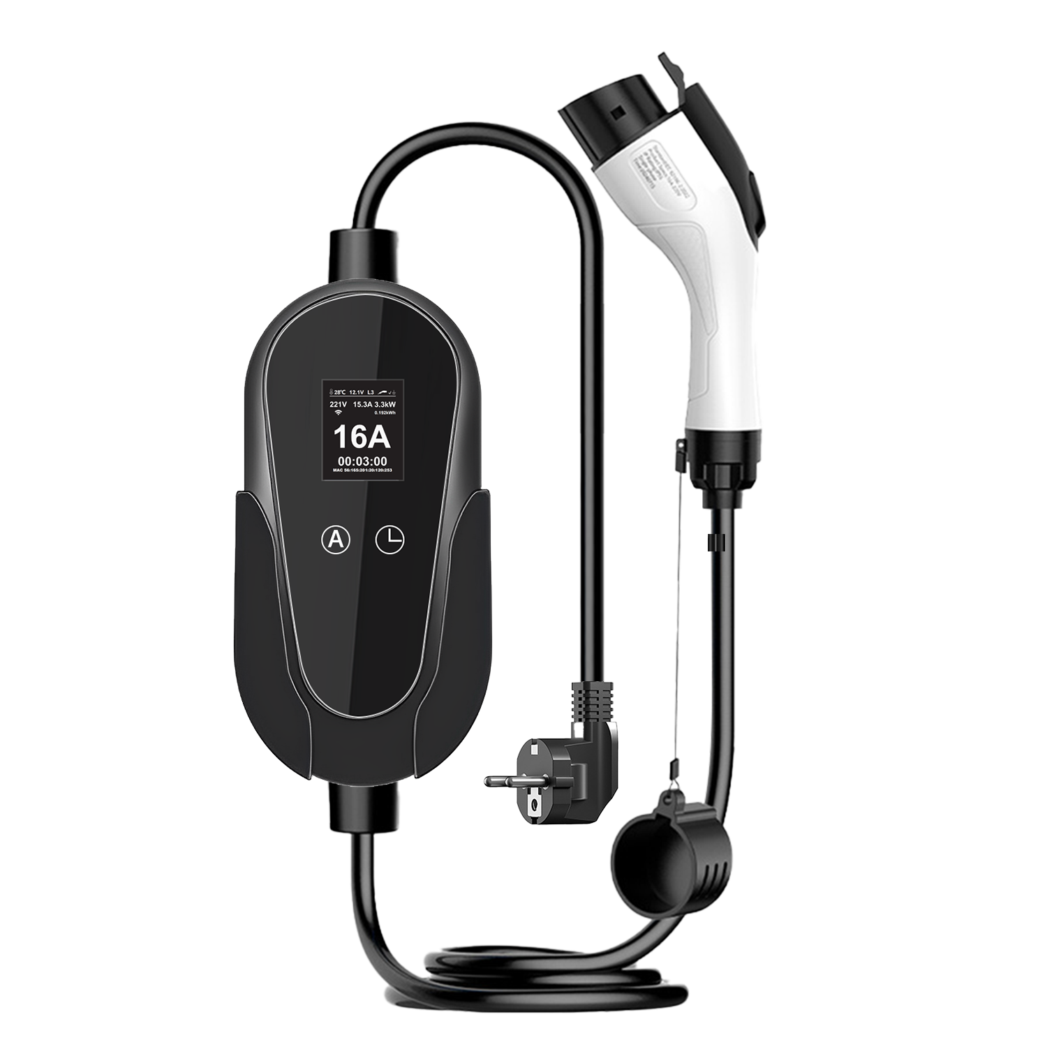 Caricatore EV Portatile Tipo 2 – 3,5 / 7 kW (cavo 5 m)