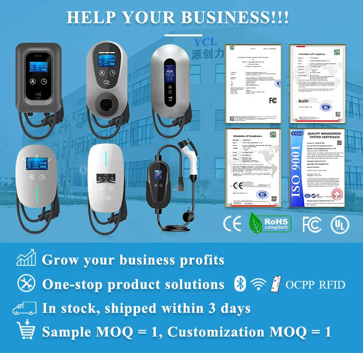 Caricabatterie EV Portatile - Tipo 2 da 3,5kw con cavo da m 5, da 6 a 16A