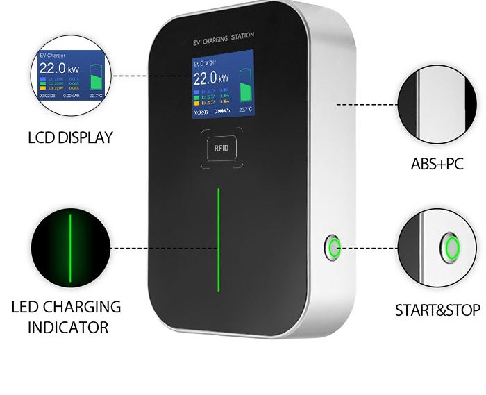 Wallbox 22 Kw AC OCPP Tecnology